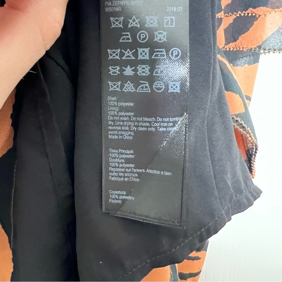 All Saints Nia Zephyr Animal Print (Brown & Black) High Waisted Mini Skirt NEW - Picture 9 of 11